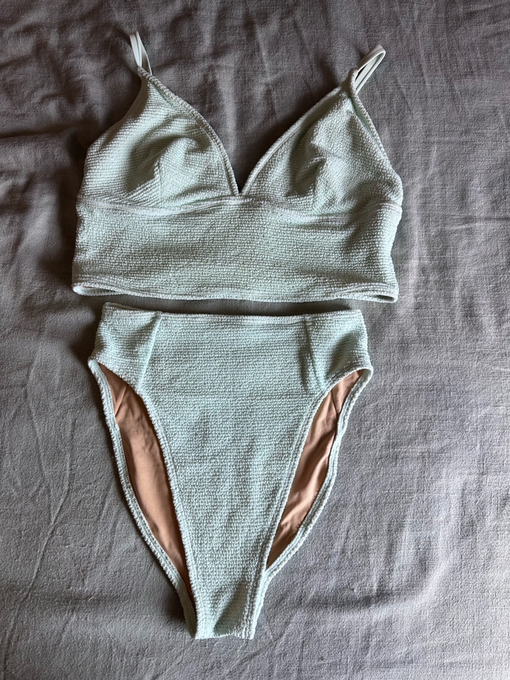 Old Navy Mint Green Textured Bikini Set- Never worn